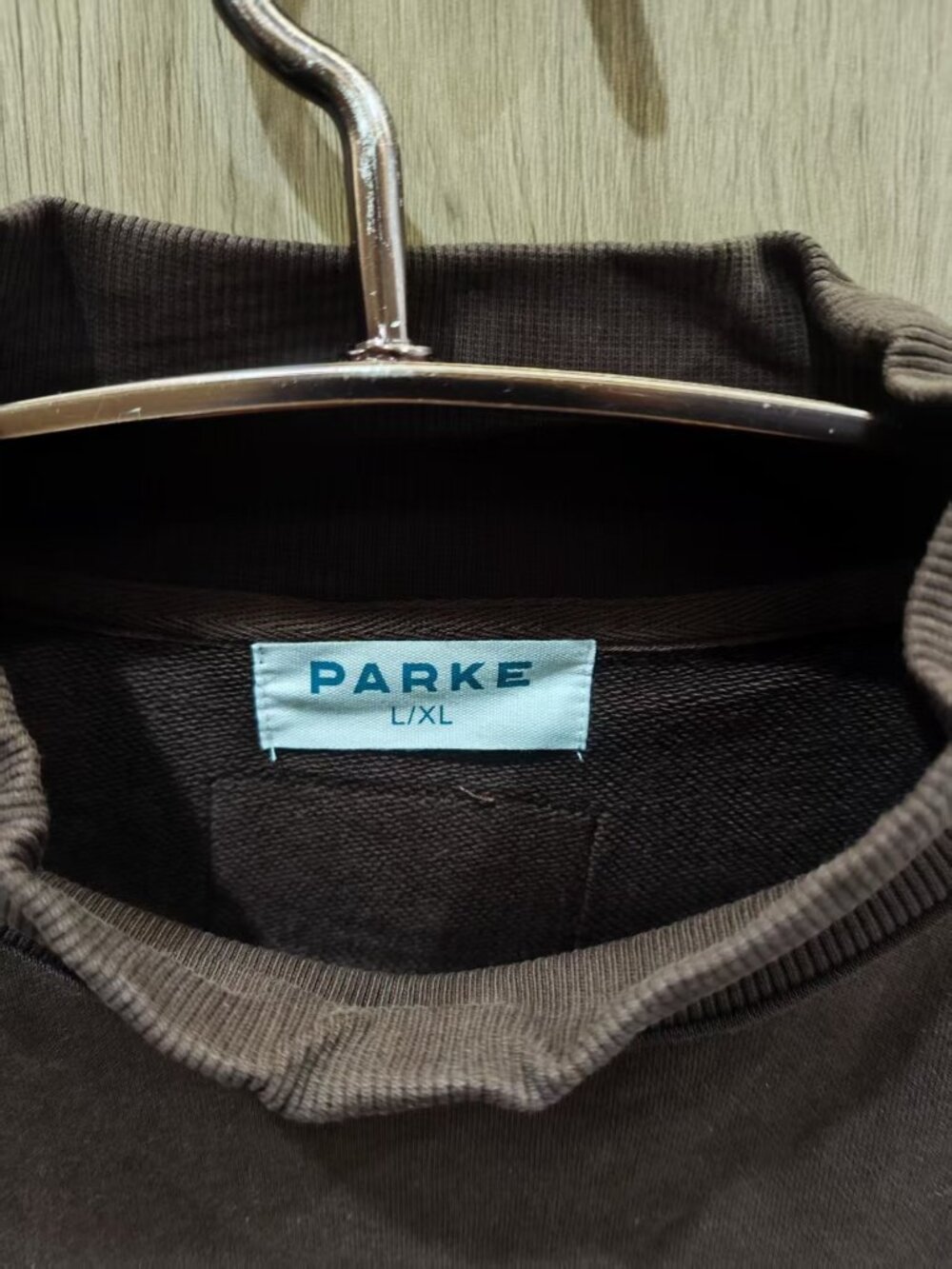 🤎Size L/XL PARKE x Dunkin Donuts Mock Neck Logo Sweatshirt - Picture 3 of 7